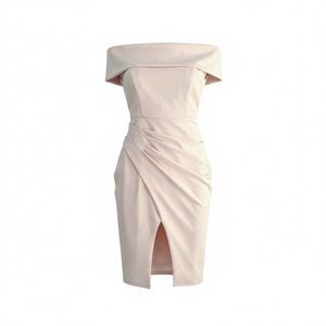 Premier amour blush sheath dress Off-Shoulder size 4